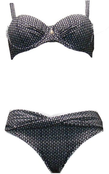 Graphic Padded Wire bikini