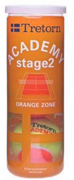 Academy Orange 3-tube tennisballen