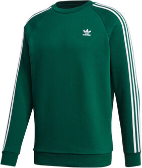 Kruis aan Vervreemding Druipend adidas 3-Stripes Crew sweater Heren Groen | Bestel online » Intersport.nl
