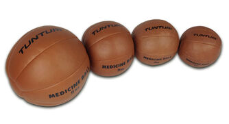 tunturi medicine ball synthetic leather 3kg
