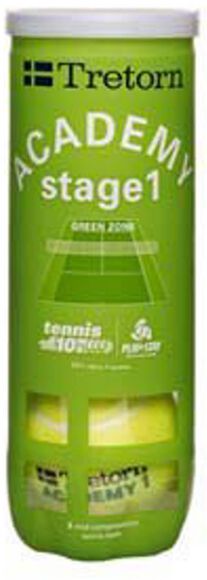 Academy Green 3-tube tennisballen