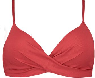 Cardinal Red Overslag Bikinitop