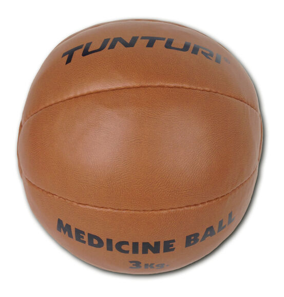 tunturi medicine ball synthetic leather 3kg
