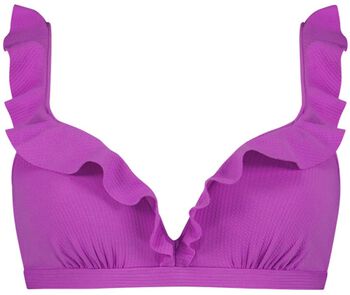 Ruffle Purple Flash bikinitop