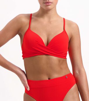 Push Up Fiery Red bikinitop