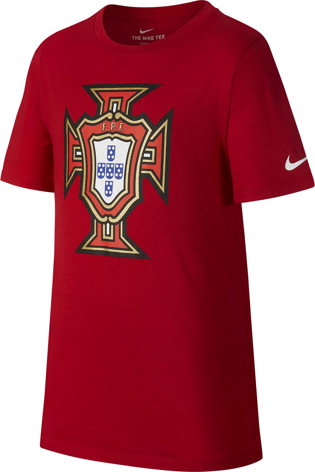 Nike Portugal Evergreen Crest shirt Kinderen Rood | Bestel