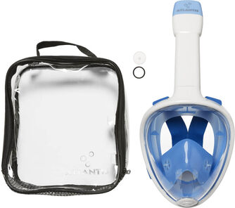 white/blue l/xl snorkelmasker