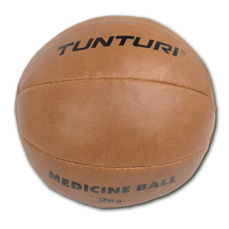 tunturi medicine ball synthetic leather 2kg