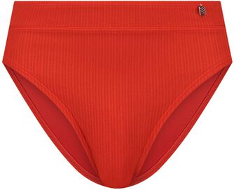 High-Waist Fiery Red bikinibroekje