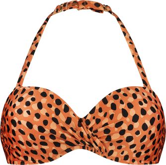 Leopard Spots Bandeau Bikinitop