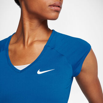 tabak Op risico Pa Nike Pure Tennis shirt Dames Blauw | Bestel online » Intersport.nl